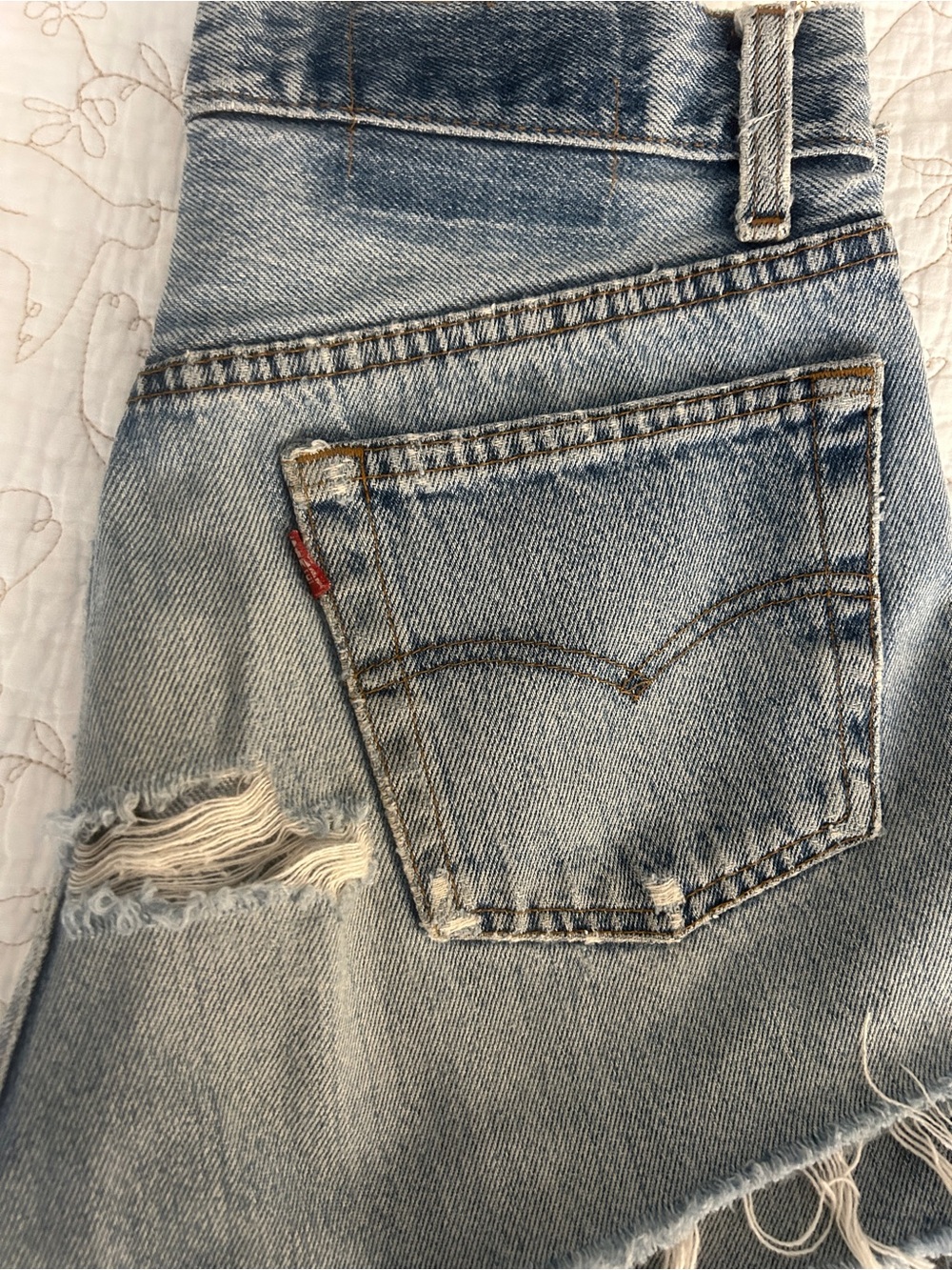 Vintage Levi's Women's Light Wash USA Made Shorts fits size XS/2